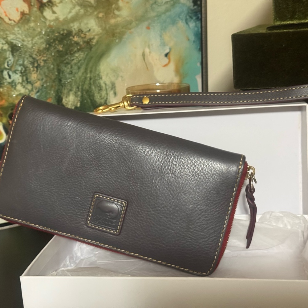 Dooney & Bourke Gray Leather Wallet / NWT - Picture 3 of 7